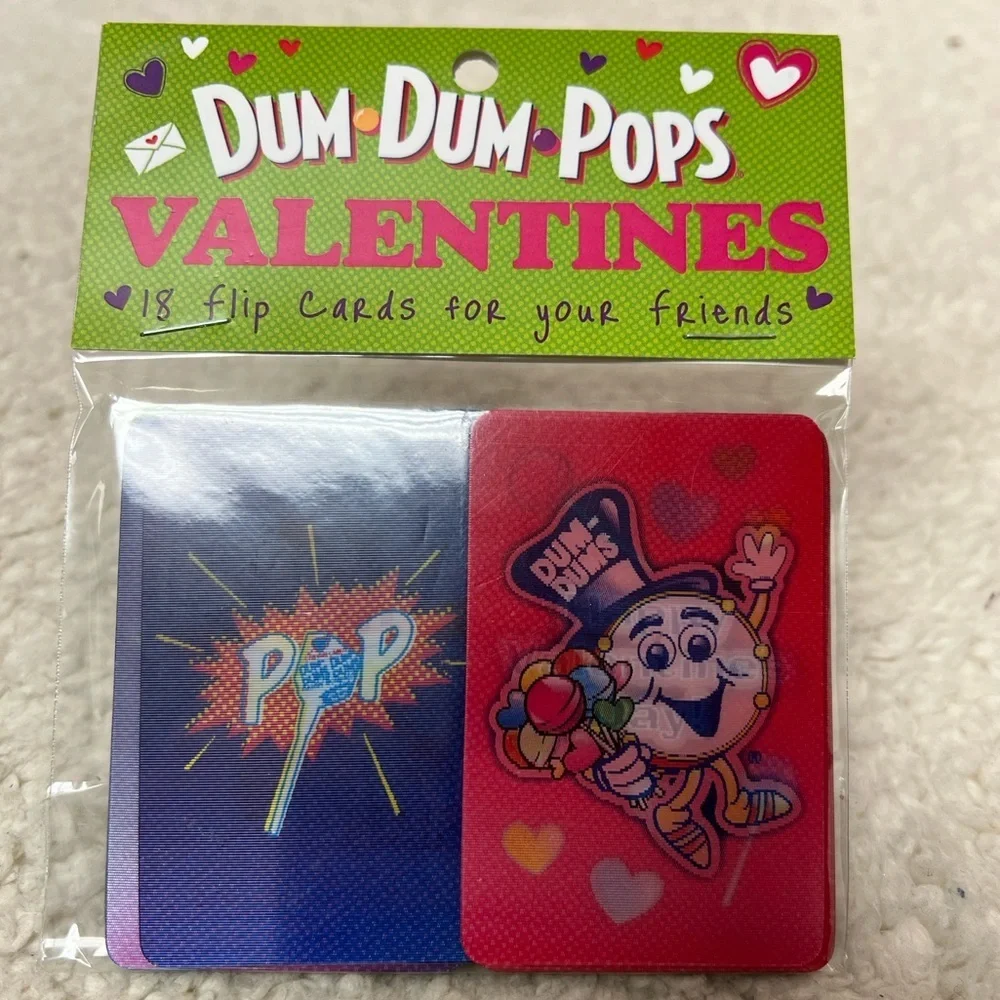 iScream Valentines Day Lenticular Flip Cards to Share Peeps, Dum Dums, Smarties